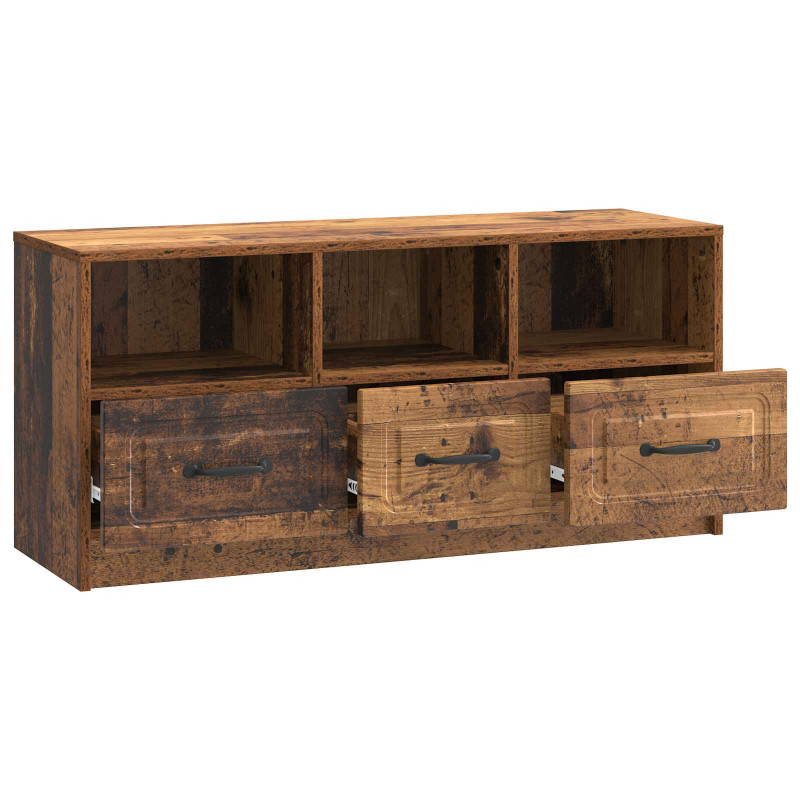 Szafka pod telewizor z szufladą Stare drewno 102 x 34,5 x 47 cm
