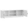 Szafka pod telewizor Biały wysoki połysk 150 x 31 x 47 cm
