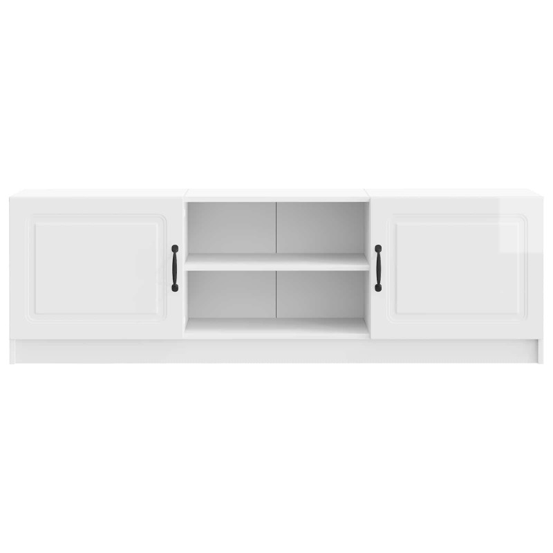 Szafka pod telewizor Biały wysoki połysk 150 x 31 x 47 cm