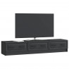 Szafka pod telewizor z szufladą Czarny 147 x 34,5 x 27 cm