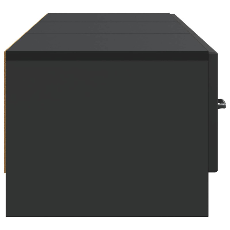 Szafka pod telewizor z szufladą Czarny 147 x 34,5 x 27 cm