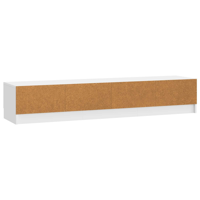 Szafka pod telewizor Biały wysoki połysk 147 x 34,5 x 27 cm
