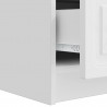 Szafka pod telewizor Biały wysoki połysk 147 x 34,5 x 27 cm