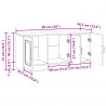 Szafka pod telewizor Betonowy szary 99 x 34,5 x 47 cm