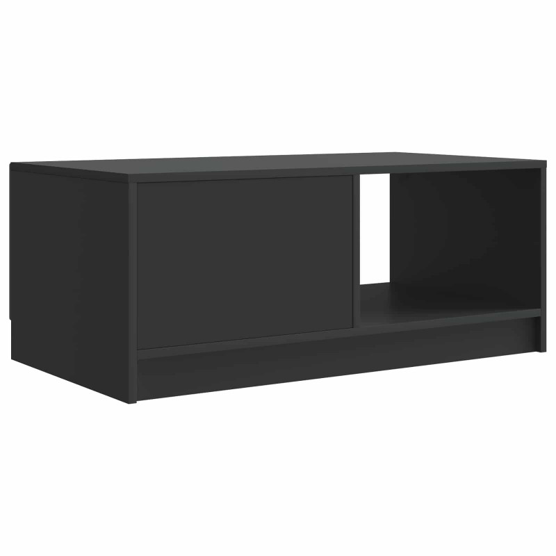 Stolik kawowy Czarny 90 x 50 x 37 cm Drewno inżynieryjne