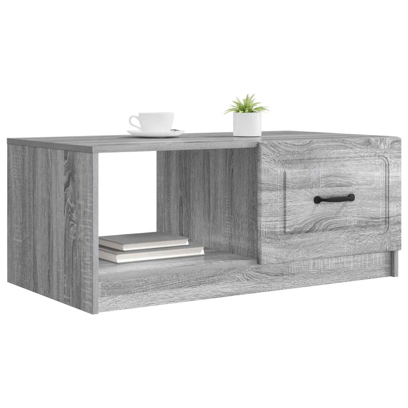 Stolik kawowy Szary Sonoma 90 x 50 x 37 cm Drewno inżynieryjne