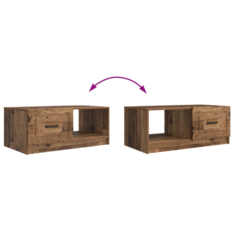 Stolik kawowy Stare drewno 90 x 50 x 37 cm Drewno inżynieryjne