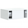 Szafka Nocna 2 pcs Biały 49 x 34,5 x 20 cm Drewno inżynieryjne