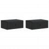Szafka Nocna 2 pcs Czarny 49 x 34,5 x 20 cm Drewno inżynieryjne