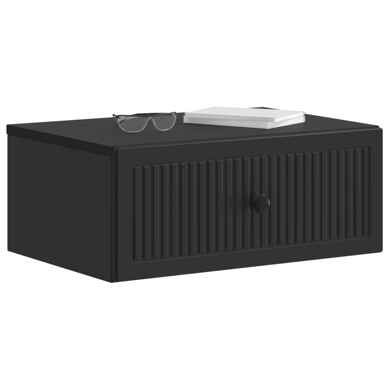 Szafka Nocna 2 pcs Czarny 49 x 34,5 x 20 cm Drewno inżynieryjne