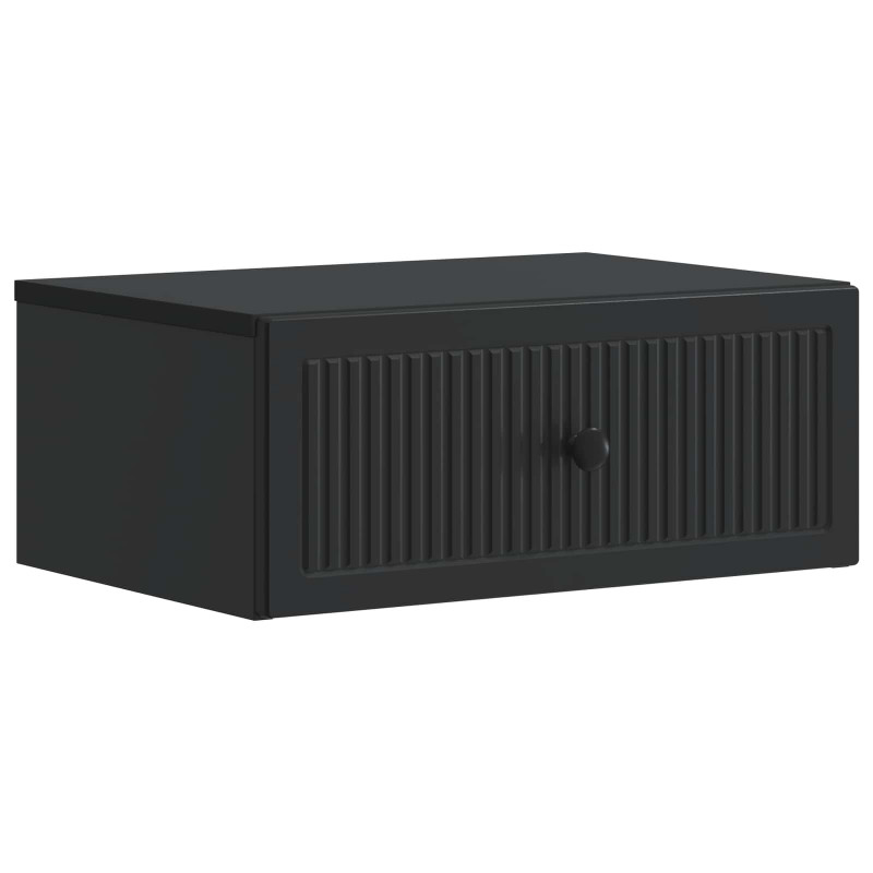 Szafka Nocna 2 pcs Czarny 49 x 34,5 x 20 cm Drewno inżynieryjne
