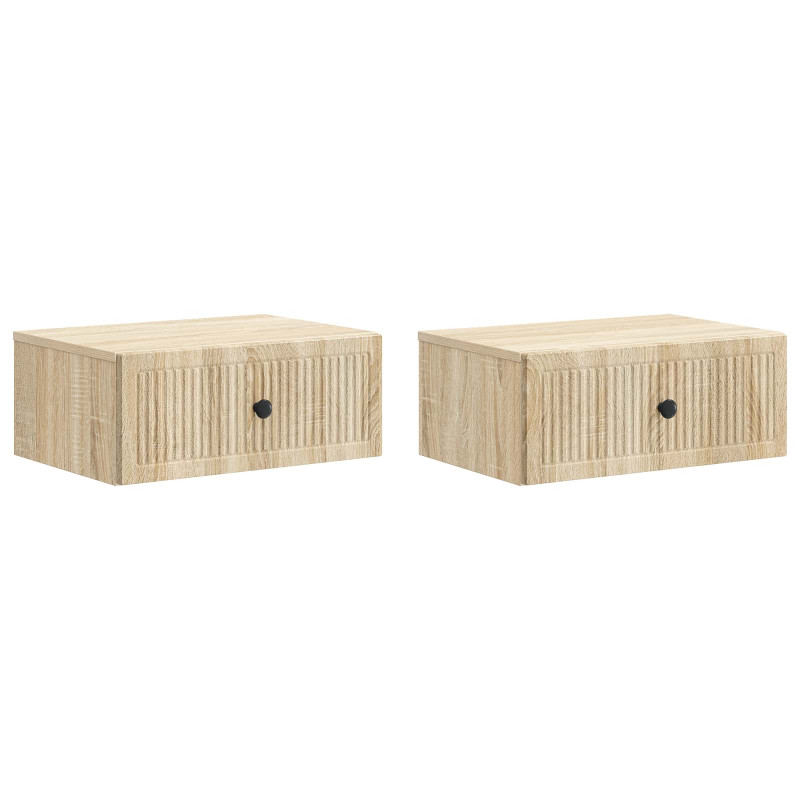 Szafka Nocna z szufladą 2 pcs dąb Sonoma 49 x 34,5 x 20 cm