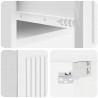 Szafka Nocna z szufladą Biały wysoki połysk 49 x 34,5 x 20 cm