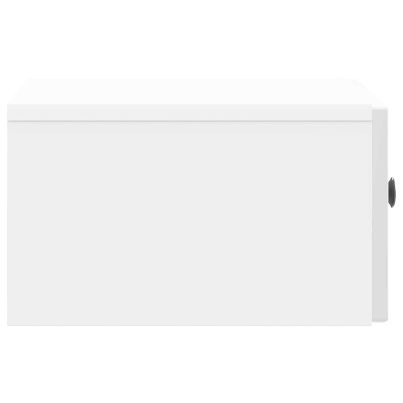 Szafka Nocna 2 pcs Biały wysoki połysk 49 x 34,5 x 20 cm
