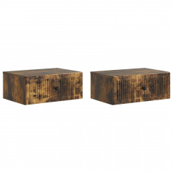 Szafka Nocna z szufladą 2 pcs Dąb wędzony 49 x 34,5 x 20 cm