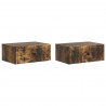 Szafka Nocna z szufladą 2 pcs Dąb wędzony 49 x 34,5 x 20 cm