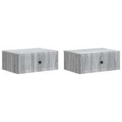Szafka Nocna z szufladą 2 pcs Szary Sonoma 49 x 34,5 x 20 cm