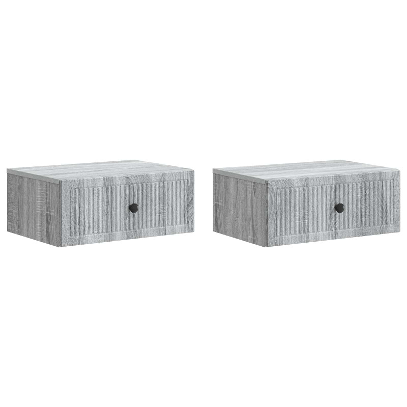 Szafka Nocna z szufladą 2 pcs Szary Sonoma 49 x 34,5 x 20 cm