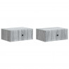 Szafka Nocna z szufladą 2 pcs Szary Sonoma 49 x 34,5 x 20 cm