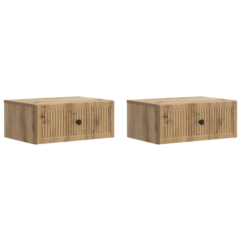 Szafka Nocna z szufladą 2 pcs Dąb artisan 49 x 34,5 x 20 cm