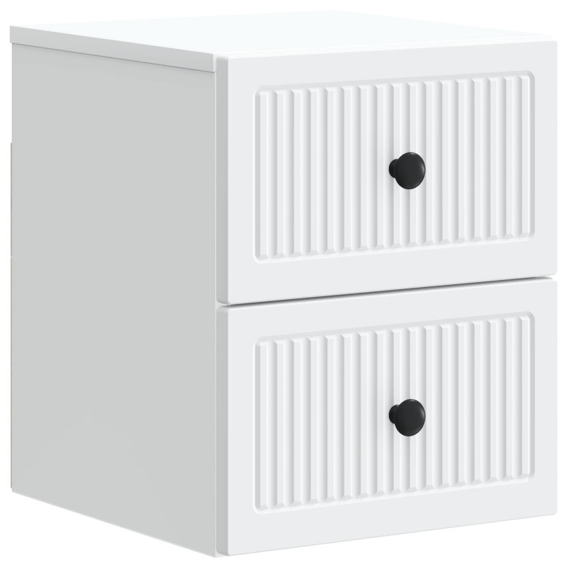 Wisząca Szafka Nocna z szufladą 2 pcs Biały 33 x 34,5 x 40 cm