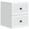 Wisząca Szafka Nocna z szufladą 2 pcs Biały 33 x 34,5 x 40 cm
