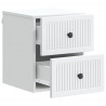 Wisząca Szafka Nocna z szufladą 2 pcs Biały 33 x 34,5 x 40 cm