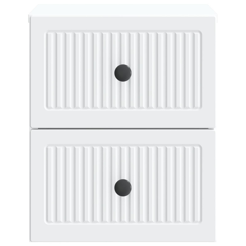 Wisząca Szafka Nocna z szufladą 2 pcs Biały 33 x 34,5 x 40 cm