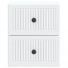 Wisząca Szafka Nocna z szufladą 2 pcs Biały 33 x 34,5 x 40 cm