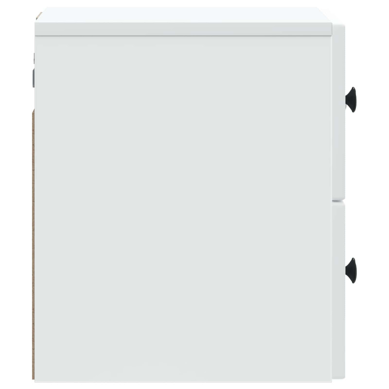 Wisząca Szafka Nocna z szufladą 2 pcs Biały 33 x 34,5 x 40 cm