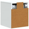 Wisząca Szafka Nocna z szufladą 2 pcs Biały 33 x 34,5 x 40 cm