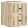 Wisząca Szafka Nocna 2 pcs dąb Sonoma 33 x 34,5 x 40 cm