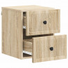 Wisząca Szafka Nocna 2 pcs dąb Sonoma 33 x 34,5 x 40 cm