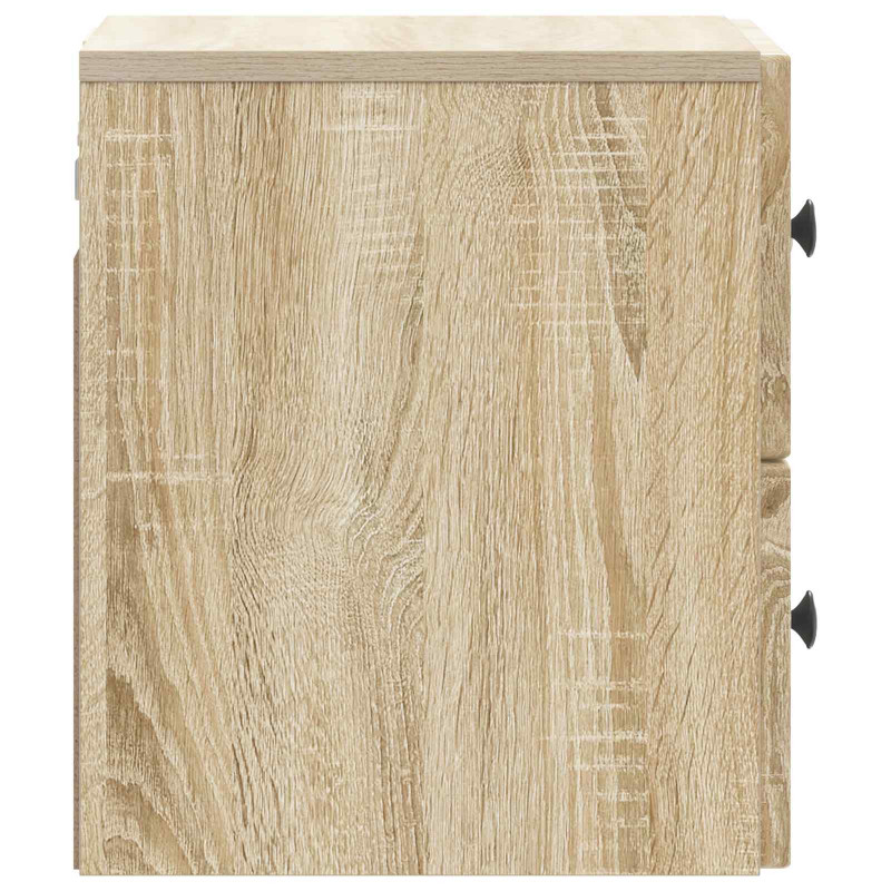 Wisząca Szafka Nocna 2 pcs dąb Sonoma 33 x 34,5 x 40 cm