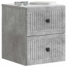 Wisząca Szafka Nocna 2 pcs Betonowy szary 33 x 34,5 x 40 cm