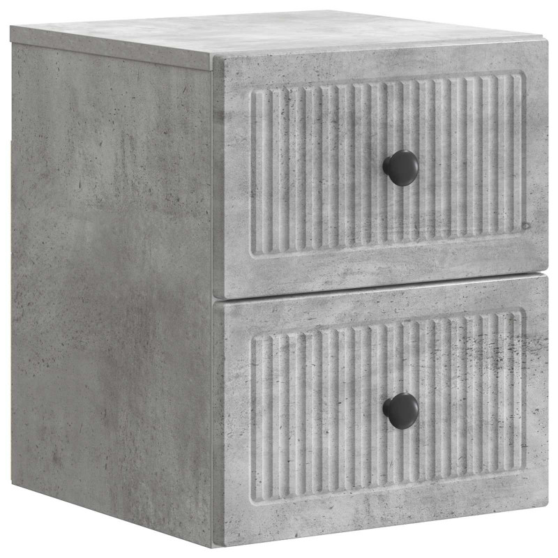 Wisząca Szafka Nocna 2 pcs Betonowy szary 33 x 34,5 x 40 cm