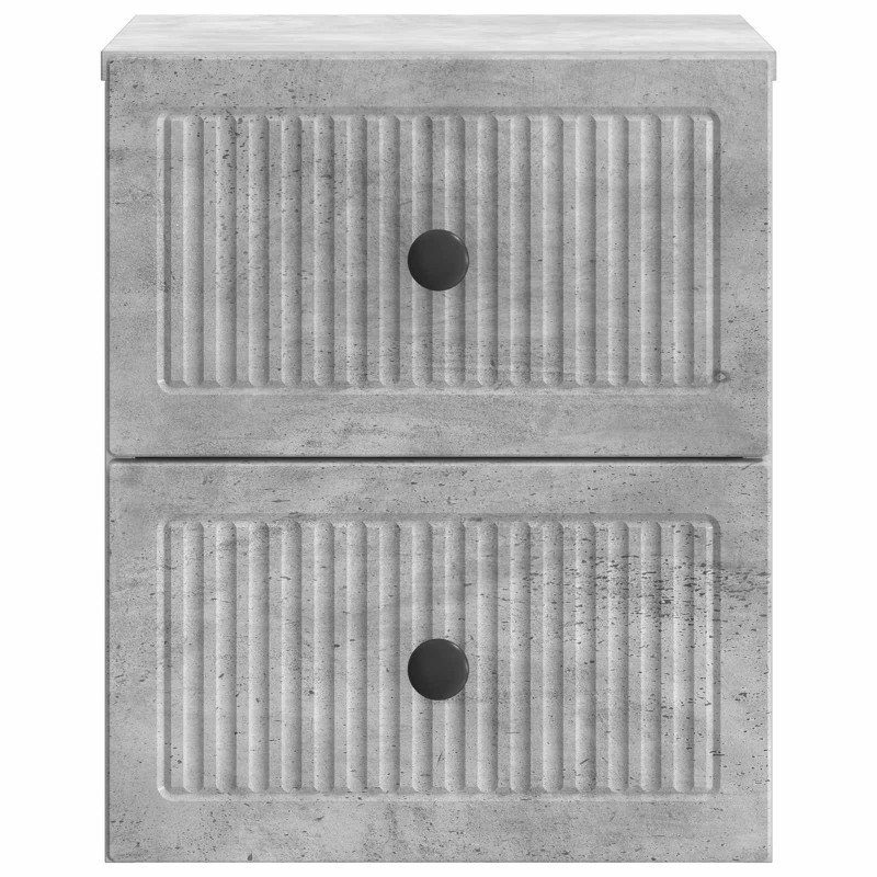 Wisząca Szafka Nocna 2 pcs Betonowy szary 33 x 34,5 x 40 cm