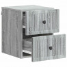 Wisząca Szafka Nocna 2 pcs Szary Sonoma 33 x 34,5 x 40 cm