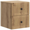 Wisząca Szafka Nocna 2 pcs Dąb artisan 33 x 34,5 x 40 cm