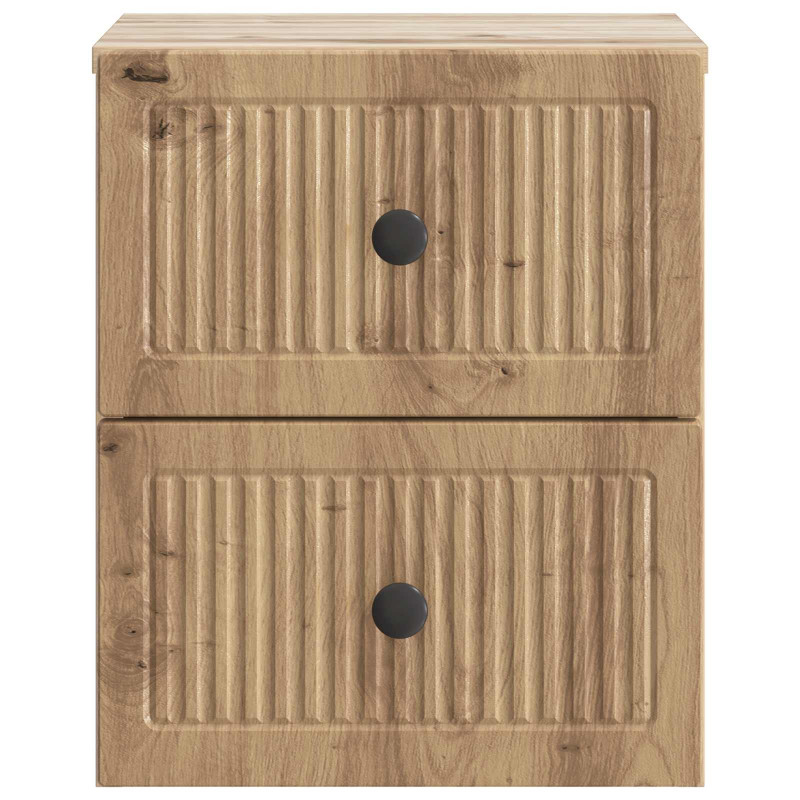 Wisząca Szafka Nocna 2 pcs Dąb artisan 33 x 34,5 x 40 cm