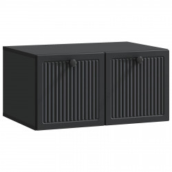 Szafka RTV montowana na ścianie Czarny 59,5 x 41 x 30 cm