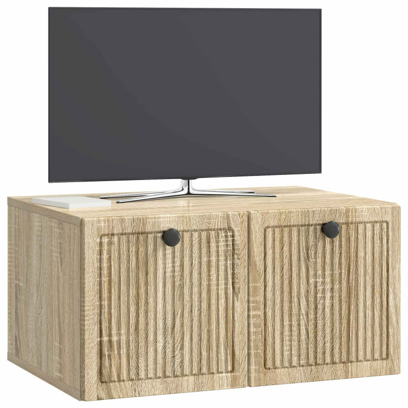 Szafka RTV montowana na ścianie dąb Sonoma 59,5 x 41 x 30 cm