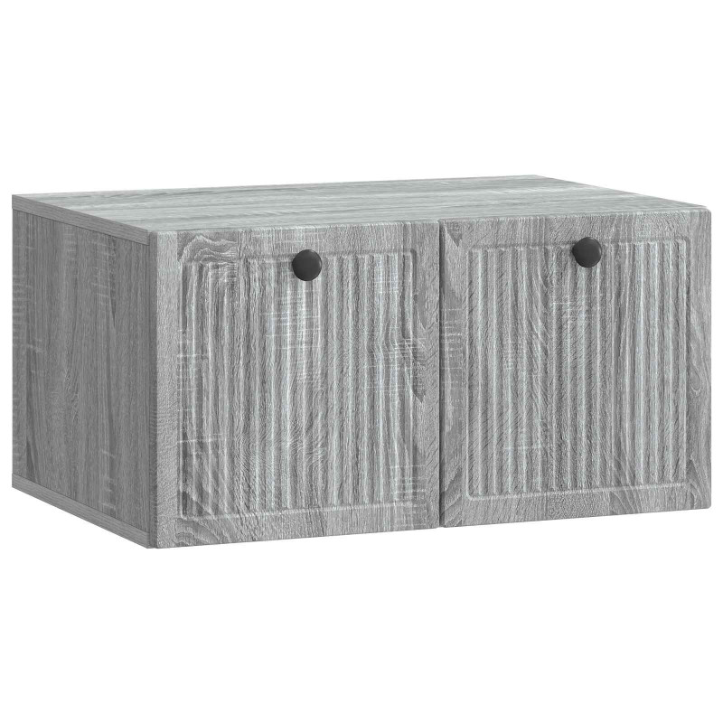 Szafka RTV montowana na ścianie Szary Sonoma 59,5 x 41 x 30 cm