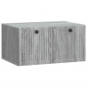 Szafka RTV montowana na ścianie Szary Sonoma 59,5 x 41 x 30 cm