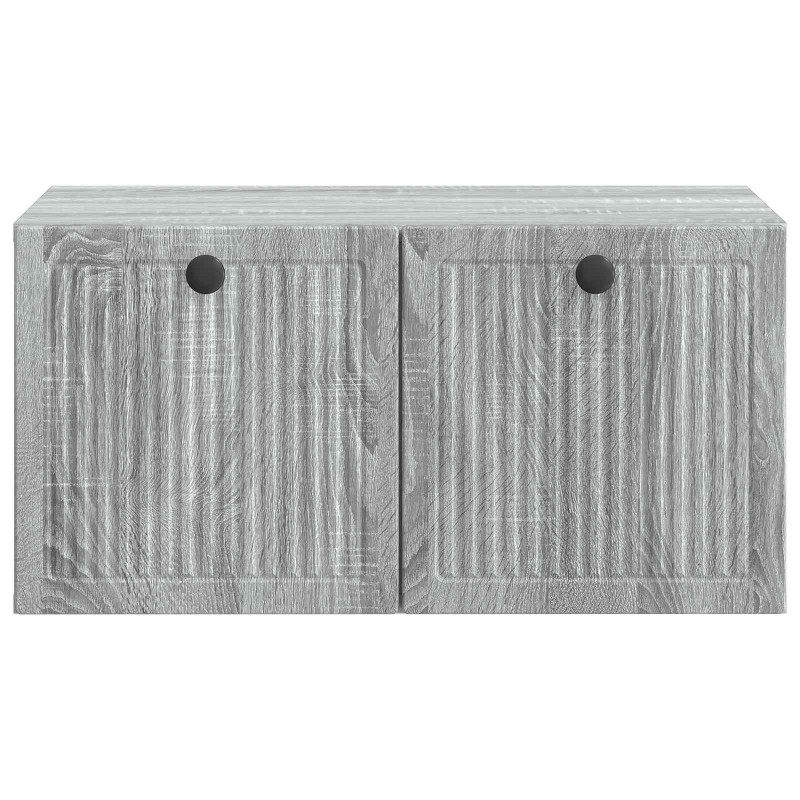 Szafka RTV montowana na ścianie Szary Sonoma 59,5 x 41 x 30 cm