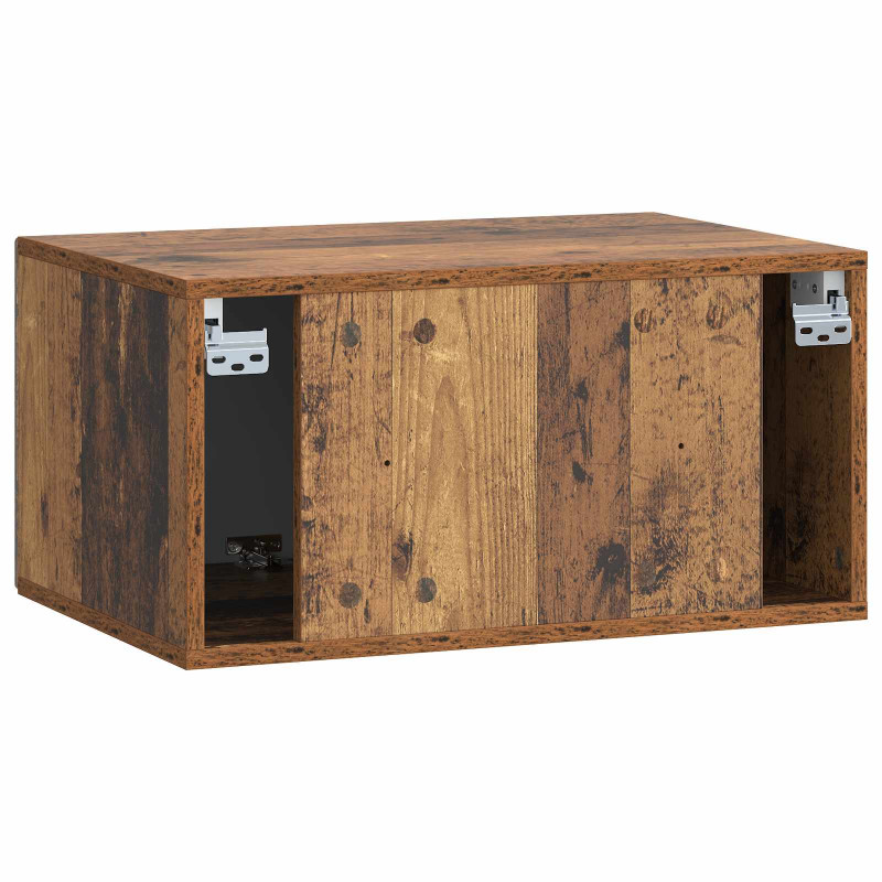 Szafka RTV montowana na ścianie Stare drewno 59,5 x 41 x 30 cm