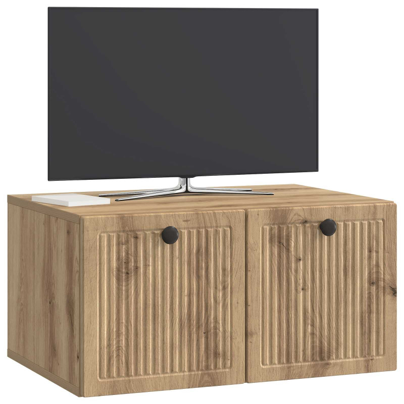 Szafka RTV montowana na ścianie Dąb artisan 59,5 x 41 x 30 cm