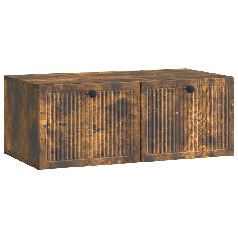 Szafka RTV montowana na ścianie Dąb wędzony 78,5 x 41 x 30 cm