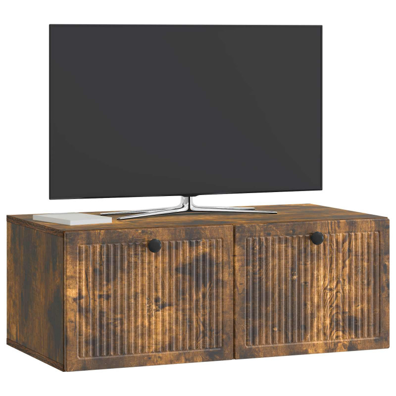 Szafka RTV montowana na ścianie Dąb wędzony 78,5 x 41 x 30 cm