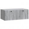Szafka RTV montowana na ścianie Szary Sonoma 78,5 x 41 x 30 cm
